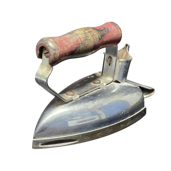 Vintage General Electric Hotpoint Iron GE Wooden Handle - Picture 11 of 11